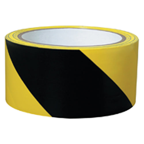 2″ × 36 yds Yellow / Black Hazard Tape - Industrial Tool & Supply