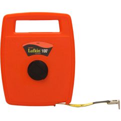 1/2″ × 50' Engineer's Hi-Viz Orange Linear Fiberglass Tape Measure - Industrial Tool & Supply