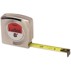 1/2″ × 12' Mezurall Economy Power Return Tape Measure, Black Case - Industrial Tool & Supply