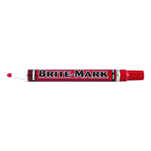 Brite-Mark Paint Marker - Oil Based - Red - Industrial Tool & Supply