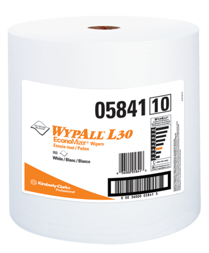 12.5 x 13.4'' - Package of 900 - WypAll L30 Jumbo Roll - Industrial Tool & Supply