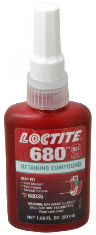 648 Retaining Compound; Press Fit; High Strength; Rapid Cure - 50ml - Industrial Tool & Supply