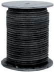 #L12RM100 - 1/2'' ID x 100 Feet - Black Rubber - Rubber Hose - Industrial Tool & Supply