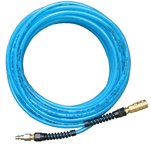 #PFE60256T - 3/8 MPT x 25 Feet - Light Blue Thermoplastic - 2 Fitting(s) - Air Hose - Industrial Tool & Supply