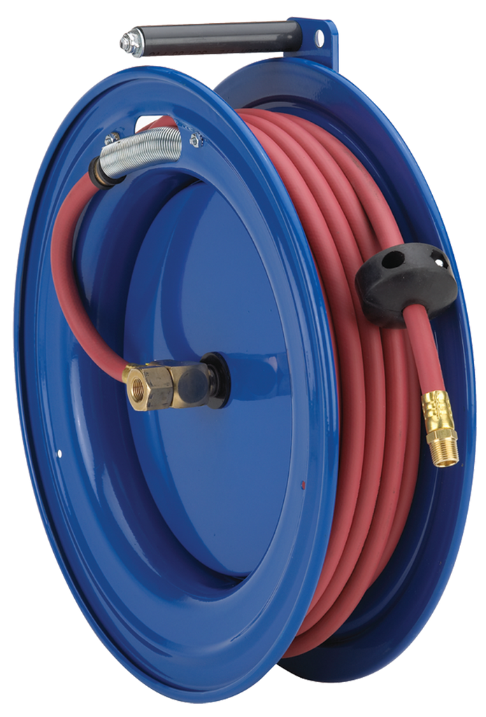 #SR17-L350 For 3/8" x 50' Hose Spring Rewind Hose Reel RightMount - Industrial Tool & Supply