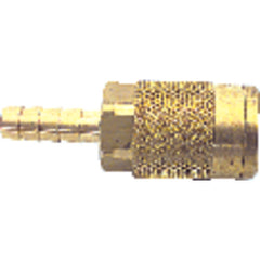 Model A900B4H–1/4″ Hose Barb–1/4″ Body Size - Acme Interchange Connector - Industrial Tool & Supply