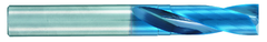 0.25 Dia. - X 70mm OAL - Stub-Carbide-Drill-Aqua EX Coated - Industrial Tool & Supply