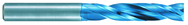 6.2mm Dia. - X 70mm OAL 4xD-Carbide-Drill -Aqua EX Coated - Industrial Tool & Supply