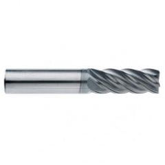 1/2" Dia. - 5/8" LOC - 2-1/2" OAL - .015 Radius 5 FL Carbide End Mill-AlCrN-X - Industrial Tool & Supply