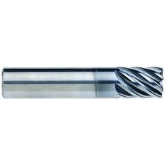 3/8" Dia. - 1/2" LOC - 2" OAL - 7 FL Carbide End Mill - AlCrNx - Industrial Tool & Supply