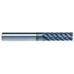 3/8" Dia. - 1-1/4" LOC - 3" OAL - 7 FL Carbide End Mill - AlCrNx - Industrial Tool & Supply