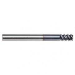 1/8" Dia. - 1/2" LOC - 1-1/2" OAL - .015 Radius 5 FL Carbide End Mill-AlTiN-x - Industrial Tool & Supply