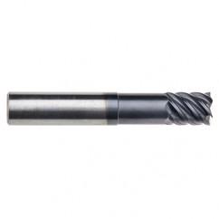 3/8" Dia. - 7/8 LOC - 4" OAL - .030 Radius 6 FL Carbide End Mill-Uncoated - Industrial Tool & Supply