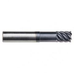 3/8" Dia. - 7/8 LOC - 4" OAL - .030 Radius 6 FL Carbide End Mill-Uncoated - Industrial Tool & Supply