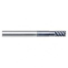 1/2" Dia. - 5/8" LOC - 3" OAL - .030 Radius 6 FL Carbide End Mill-Uncoated - Industrial Tool & Supply