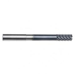 5/8" Dia. - 1-3/8" LOC - 5" OAL - .030 Radius 6 FL Carbide End Mill-Uncoated - Industrial Tool & Supply
