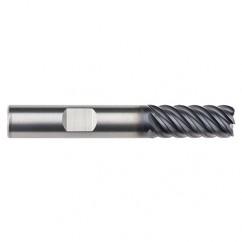 1/2" Dia. - 2-5/8" LOC - 5" OAL - .015 Radius 6 FL Carbide End Mill-AlTiN-x - Industrial Tool & Supply