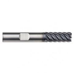 1/2" Dia. - 2-5/8" LOC - 5" OAL - 6 FL Carbide End Mill-AlTiN-x - Industrial Tool & Supply