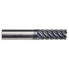 5/8" Dia. - 2-5/8" LOC - 5" OAL - 6 FL Carbide End Mill-AlTiN-x - Industrial Tool & Supply