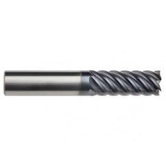 5/8" Dia. - 2-5/8" LOC - 5" OAL - 6 FL Carbide End Mill-AlTiN-x - Industrial Tool & Supply