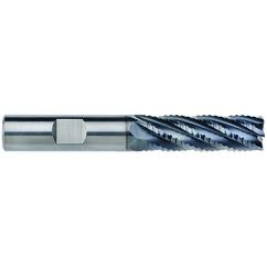 20mm Dia. - 42mm LOC - 104mm OAL - 1mm CR 6FL Carbide End Mill - AlCrNx - Industrial Tool & Supply