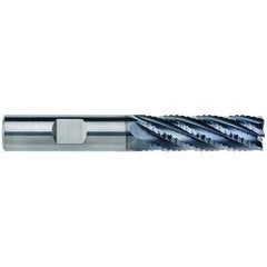 12mm Dia. - 38mm LOC - 93mm OAL - 1mm CR 6FL Carbide End Mill - AlCrNx - Industrial Tool & Supply