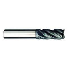 1/4 Dia. x 4 Overall Length 4-Flute .015 C/R Solid Carbide SE End Mill-Round Shank-Center Cut-AlCrN-X - Industrial Tool & Supply