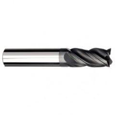 3/8 Dia. x 3 Overall Length 4-Flute Square End Solid Carbide SE End Mill-Round Shank-Center Cut-AlCrN-X - Industrial Tool & Supply