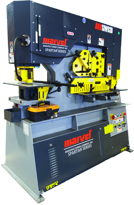 93 Ton - 14" Throat - 10HP, 440V, 3PH Motor Dual Cylinder Complete Integrated Ironworker - Industrial Tool & Supply