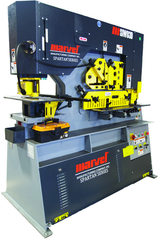 93 Ton - 14" Throat - 10HP, 220V, 3PH Motor Dual Cylinder Complete Integrated Ironworker - Industrial Tool & Supply