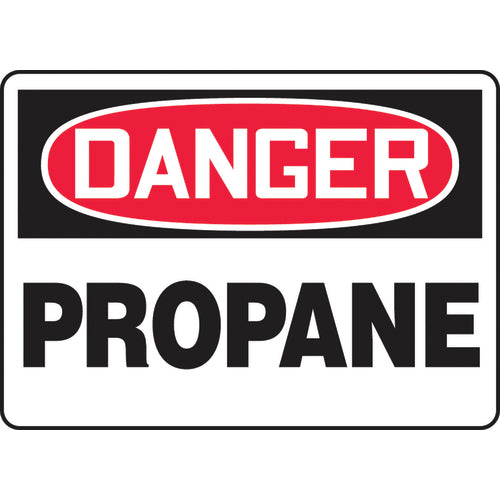 Sign, Danger Propane, 7″ × 10″, Aluminum - Industrial Tool & Supply