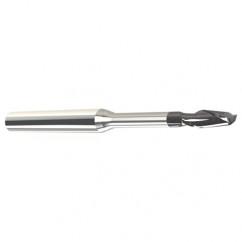 5mm Dia. - 6mm LOC - 57mm OAL - .25mm C/R 2 FL Carbide End Mill with 30mm Reach-Nano Coated - Industrial Tool & Supply