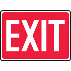 Sign, Exit, 7″ × 10″, Vinyl - Industrial Tool & Supply