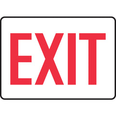 Sign, Exit, 7″ × 10″, Plastic - Industrial Tool & Supply