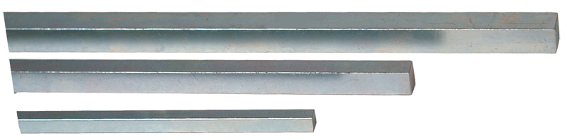12 x 6 ea. 3/16; 1/4; 5/16; 3/8; 4 ea. 7/16; 1/2'' - Cold Finish Square Key Stock Assortment - Industrial Tool & Supply