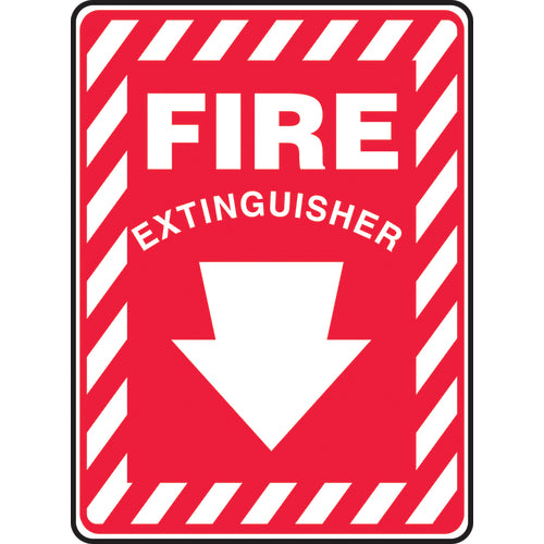 Sign, Fire Extinguisher, 14″ × 10″, Aluminum - Industrial Tool & Supply