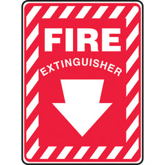 Sign, Fire Extinguisher, 14″ × 10″, Plastic - Industrial Tool & Supply