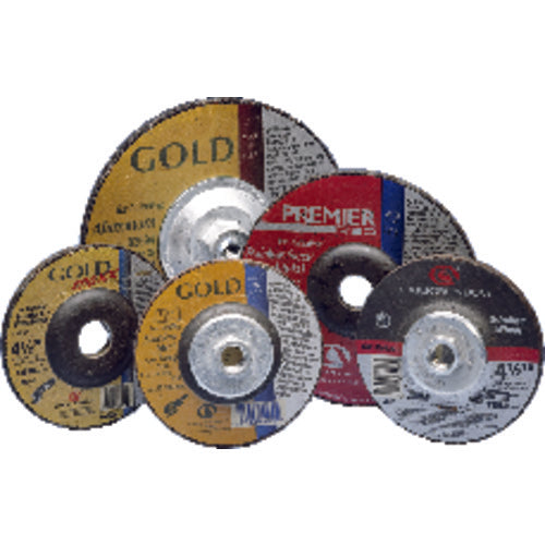 4 1/2″ × 1/4″ × 5/8″ 11 - Red Zirconia Alumina - Depressed Center Wheel - Industrial Tool & Supply