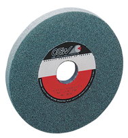 7 x 1 x 1-1/4'' - Silicon Carbide (GC) 80-I Type 5 (3 x 1/2) Surface Grinding Wheel - Industrial Tool & Supply