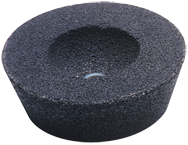 4/3 x 2 x 5/8-11'' - Silicon Carbide 16 Grit Type 11 - Resin Cup Wheel - Industrial Tool & Supply