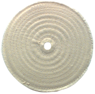 6 x 1/2 - 1'' (80 Ply) - Cotton Sewed Type Buffing Wheel - Industrial Tool & Supply