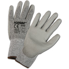 HPPE High Performance Yarn Shell, Gray Polyurethane Palm Cut Resistant Gloves X-Large - Industrial Tool & Supply