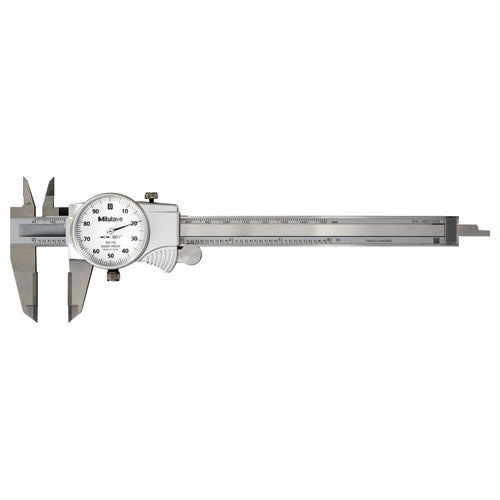 ‎0-200 mm Range - Dial Caliper White Face - 0.01 mm Graduation - Industrial Tool & Supply