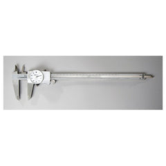 ‎0-12″ Range - Dial Caliper White Face - 0.001″ Graduation - Industrial Tool & Supply