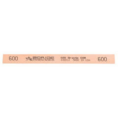 1/8″ × 1/2″ × 6″-600 Grit - Rectangular Shaped Orange EDM Stone - Industrial Tool & Supply