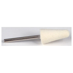 1/2″ 1″ 1/8″ Shank - Rock Hard Tapered Felt Bob - Industrial Tool & Supply