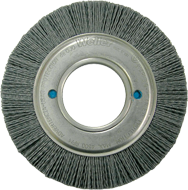 4" Diameter - 5/8" Arbor Hole - Nylon Abrasive Straight Wheel - Industrial Tool & Supply