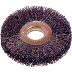 1 3/8″ Diameter-1/4″ Arbor Hole - Steel Wire Straight Wheel - Industrial Tool & Supply