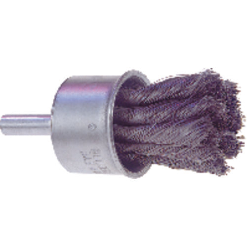 1″ Diameter-0.020″ Wire Size - Steel Wire End Brush - Industrial Tool & Supply