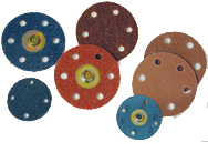 6 x 2 x 1'' - Medium Grit - Aluminum Oxide Metal Finishing Non-Woven Wheel - Industrial Tool & Supply